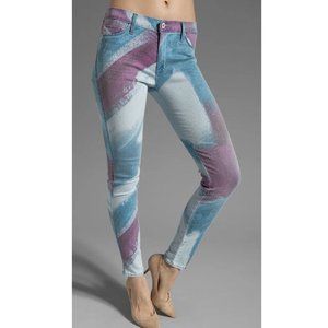 NWT Hudson Nico Mid-Rise Super Skinny Printed Jeans WM407DOS - 29 $195